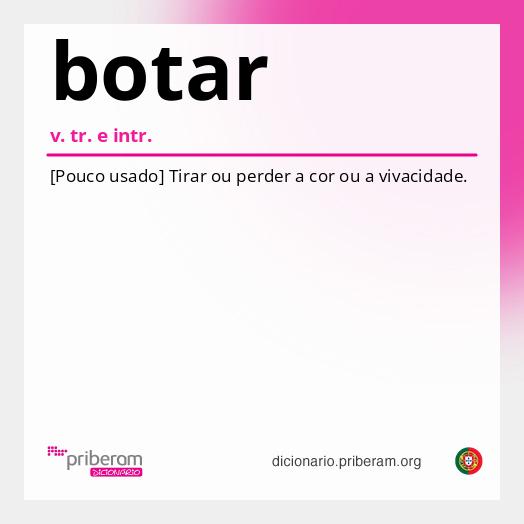 Significado de botar